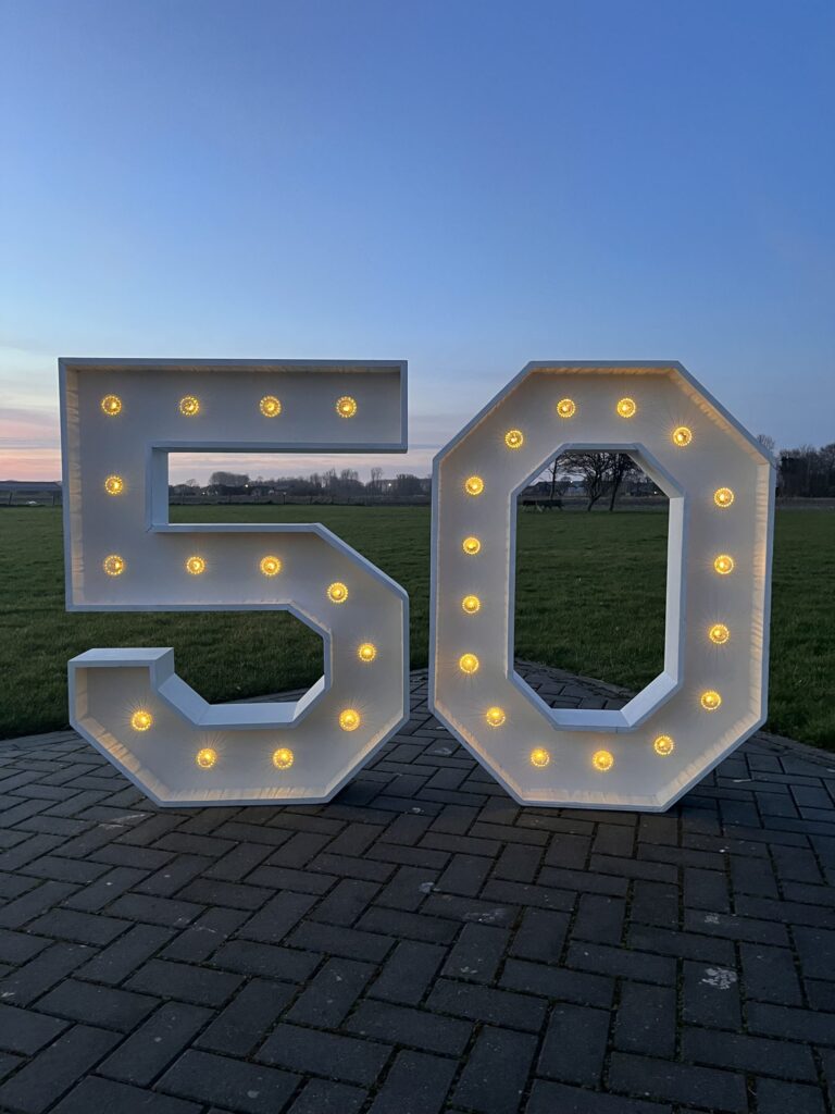 Grote Witte Lichtcijfers